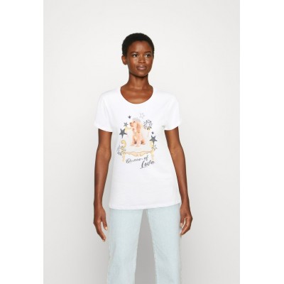 Kobiety T_SHIRT_TOP | Liu Jo Jeans MODA - T-shirt z nadrukiem - white/biały - JJ37810