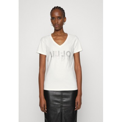 Kobiety T_SHIRT_TOP | Liu Jo Jeans T-shirt z nadrukiem - white/biały - SA38978