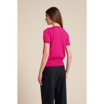 Kobiety T SHIRT TOP | Luisa Spagnoli MIRIA B - T-shirt basic - fucsia/różowy - PQ81842