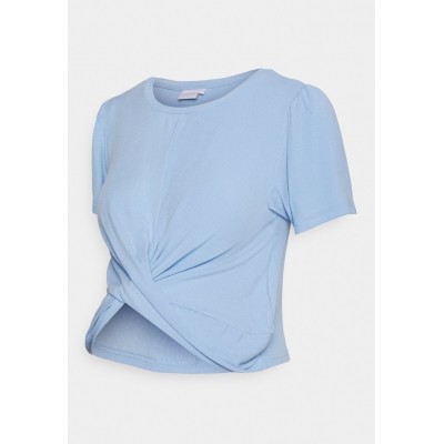 Kobiety T_SHIRT_TOP | MAMALICIOUS MLGISELLE CROP - T-shirt basic - bel air blue/niebieski - DN57897