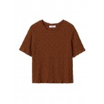 Kobiety T SHIRT TOP | Mango FIDEL - T-shirt z nadrukiem - tabac/brązowy - AB17444