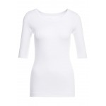Kobiety T SHIRT TOP | Marc Cain T-shirt basic - white/biały - AJ09396