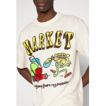 Kobiety T SHIRT TOP | Market MARKET RUNNING AWAY UNISEX - T-shirt z nadrukiem - creme/mleczny - ZO21868