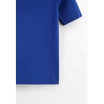 Kobiety T SHIRT TOP | Massimo Dutti SCHULTERFREIES - T-shirt z nadrukiem - royal blue/błękit królewski - SU35061