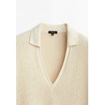 Kobiety T SHIRT TOP | Massimo Dutti T-shirt basic - beige/beżowy - EI17832