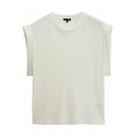 Kobiety T SHIRT TOP | Massimo Dutti T-shirt basic - white/biały - NL41261