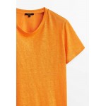 Kobiety T SHIRT TOP | Massimo Dutti T-shirt z nadrukiem - orange/pomarańczowy - JL52117