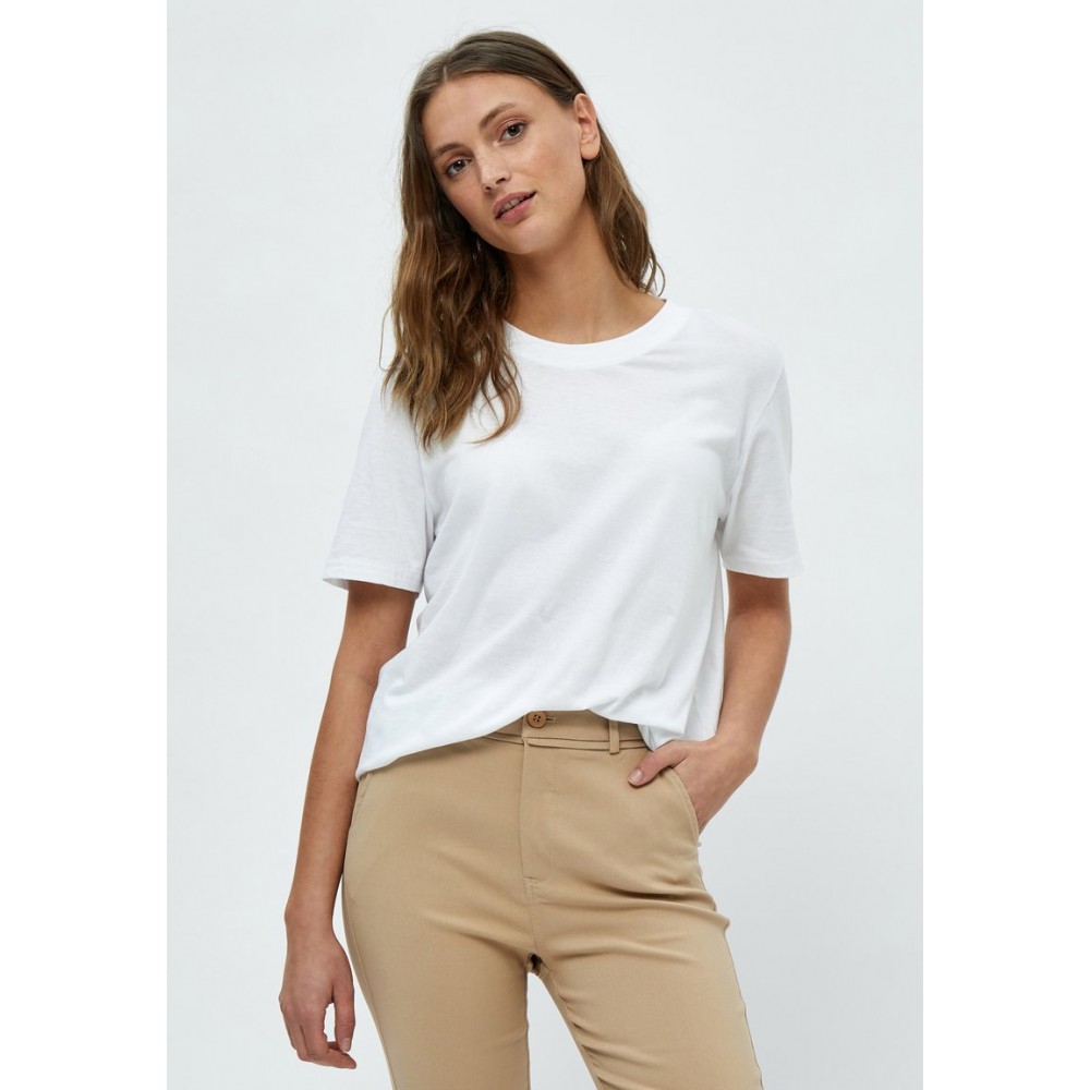 Kobiety T SHIRT TOP | Minus CATHY - T-shirt basic - white/biały - ER35019