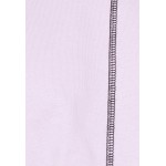 Kobiety T SHIRT TOP | Missguided Petite CONTRAST STITCH CROP TEE 2 PACK - T-shirt basic - black/lilac/czarny - IU75845