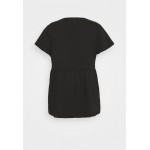 Kobiety T SHIRT TOP | Missguided Plus SMOCK 2 PACK - T-shirt basic - white/black/czarny - EK12891