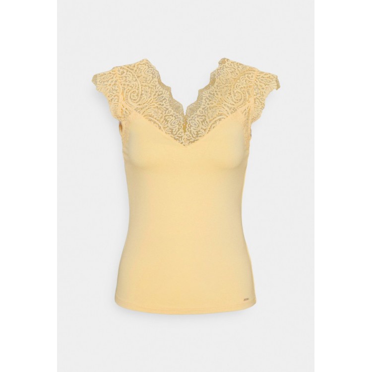 Kobiety T SHIRT TOP | Morgan DENO - T-shirt z nadrukiem - mais/żółty - WP21460