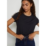 Kobiety T SHIRT TOP | My Essential Wardrobe THE MODAL - T-shirt basic - black/czarny - IT32929