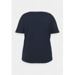 Kobiety T SHIRT TOP | MY TRUE ME TOM TAILOR CHEST EMBROIDERY - T-shirt z nadrukiem - sky captain blue/granatowy - BQ49485