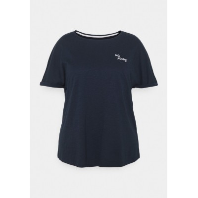 Kobiety T_SHIRT_TOP | MY TRUE ME TOM TAILOR CHEST EMBROIDERY - T-shirt z nadrukiem - sky captain blue/granatowy - BQ49485