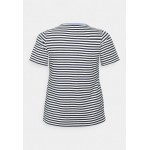 Kobiety T SHIRT TOP | MY TRUE ME TOM TAILOR YARN DYE - T-shirt z nadrukiem - dark navy/granatowy - VD59205