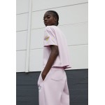 Kobiety T SHIRT TOP | Napapijri FIORUCCI CROP WINSOME - T-shirt z nadrukiem - pink winsome/jasnoczerwony - FV25949