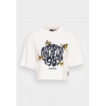Kobiety T SHIRT TOP | Napapijri S-VENY CROPPED - T-shirt z nadrukiem - white whisper/mleczny - RP81106