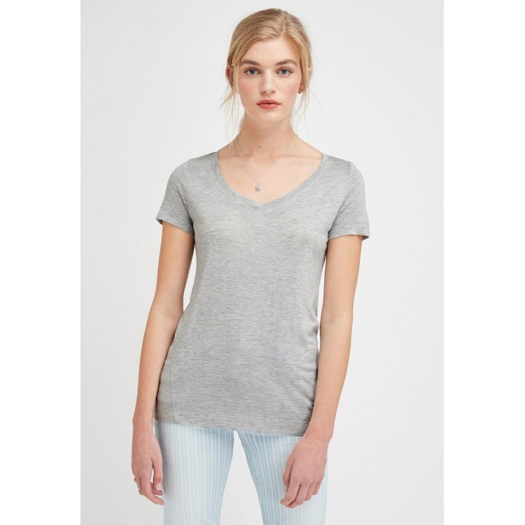 Kobiety T SHIRT TOP | Next SLOUCH - T-shirt basic - grey/szary - CL89054