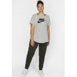 Kobiety T SHIRT TOP | Nike Sportswear FUTURA PLUS - T-shirt z nadrukiem - dark grey heather/black/szary - LT32848