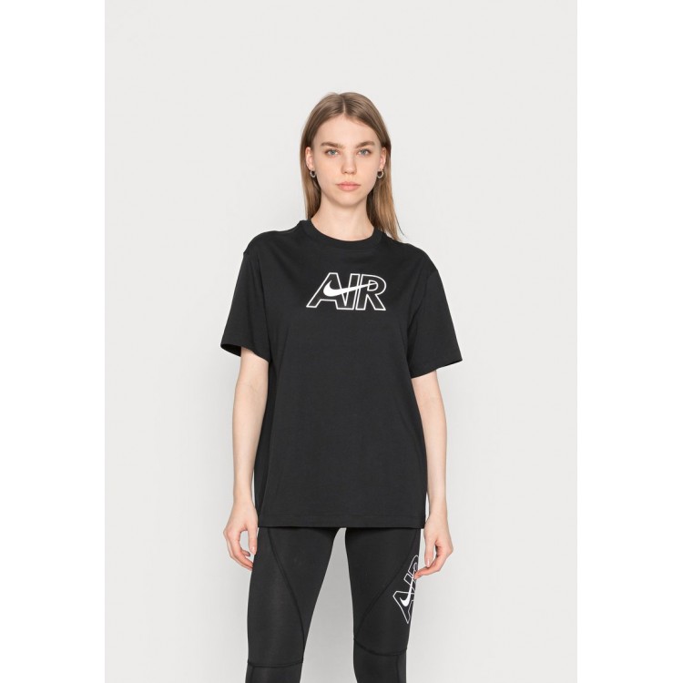Kobiety T SHIRT TOP | Nike Sportswear TEE AIR - T-shirt z nadrukiem - black/czarny - OZ21219