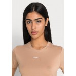 Kobiety T SHIRT TOP | Nike Sportswear TEE - T-shirt basic - hemp/white/beżowy - HC93972