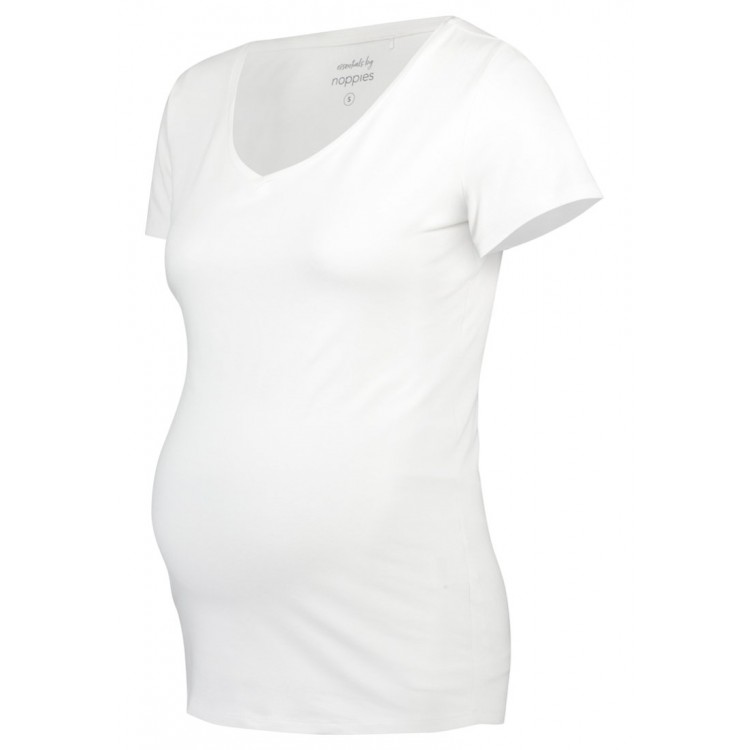 Kobiety T SHIRT TOP | Noppies ROME TEE - T-shirt basic - white/biały - ML01226