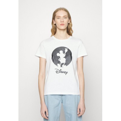 Kobiety T_SHIRT_TOP | ONLY ONLDISNEY LIFE LOGO BOX - T-shirt z nadrukiem - bright white/liliowy - LY28029