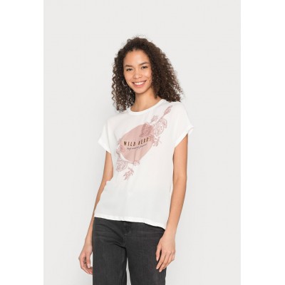 Kobiety T_SHIRT_TOP | ONLY ONLHOPE BAT BOX  - T-shirt z nadrukiem - cloud dancer/biały - LR49985