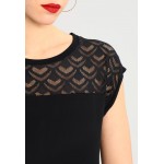 Kobiety T SHIRT TOP | ONLY ONLNICOLE LIFE MIX - T-shirt z nadrukiem - black/czarny - KG33379
