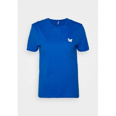 Kobiety T_SHIRT_TOP | ONLY ONLWEEKDAY BOX  - T-shirt z nadrukiem - strong blue/white/niebieski - SN98890