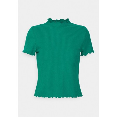 Kobiety T_SHIRT_TOP | ONLY Petite ONLEMMA HIGHNECK - T-shirt z nadrukiem - pepper green/zielony - FA38609
