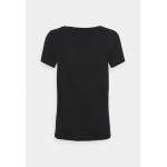 Kobiety T SHIRT TOP | ONLY Petite ONLKITA SUMMER - T-shirt z nadrukiem - black/czarny - HA81298