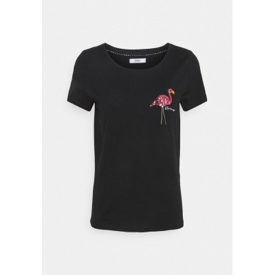 Kobiety T_SHIRT_TOP | ONLY Petite ONLKITA SUMMER - T-shirt z nadrukiem - black/czarny - HA81298