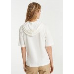 Kobiety T SHIRT TOP | Opus T-shirt basic - milk/biały - HZ33756