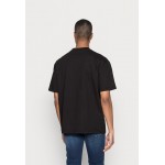 Kobiety T SHIRT TOP | Pegador HEART TEE - T-shirt z nadrukiem - black/czarny - BU41116