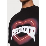 Kobiety T SHIRT TOP | Pegador HEART TEE - T-shirt z nadrukiem - black/czarny - BU41116