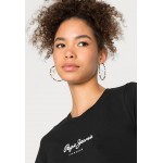 Kobiety T SHIRT TOP | Pepe Jeans NEW VIRGINIA - T-shirt z nadrukiem - black/czarny - WE80579