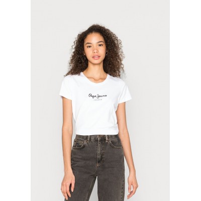 Kobiety T_SHIRT_TOP | Pepe Jeans NEW VIRGINIA - T-shirt z nadrukiem - white/biały - KQ57807