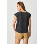 Kobiety T SHIRT TOP | Pepe Jeans T-shirt z nadrukiem - black/czarny - KX16150