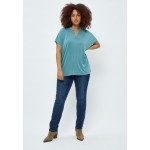 Kobiety T SHIRT TOP | PEPPERCORN ROSALINDA - T-shirt basic - arctic blue/niebieskoszary - RN13307