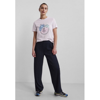 Kobiety T_SHIRT_TOP | Pieces PCHAMUT - T-shirt z nadrukiem - bright white/mleczny - XI19033