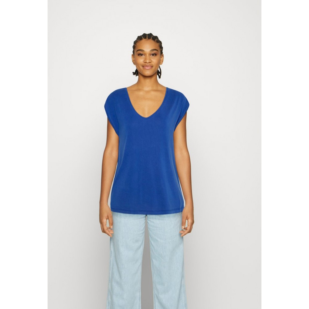 Kobiety T SHIRT TOP | Pieces PCKAMALA - T-shirt basic - mazarine blue/błękit królewski - IU48876