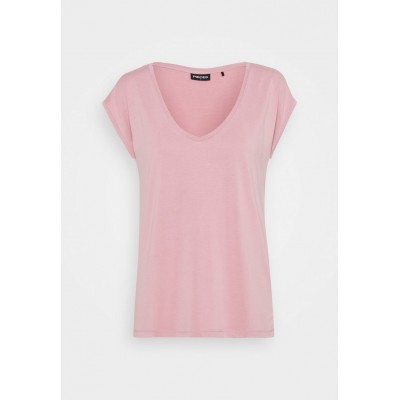 Kobiety T_SHIRT_TOP | Pieces PCKAMALA TEE - T-shirt basic - zephyr/różowy - TD89319