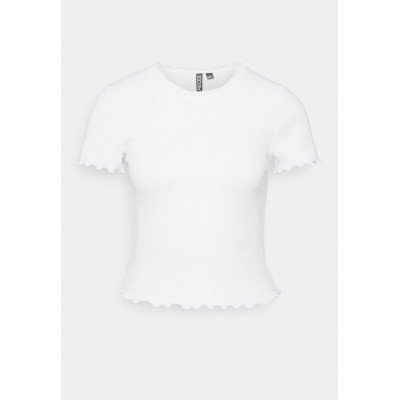 Kobiety T_SHIRT_TOP | Pieces PCOMILLA - T-shirt z nadrukiem - bright white/biały - WH02433