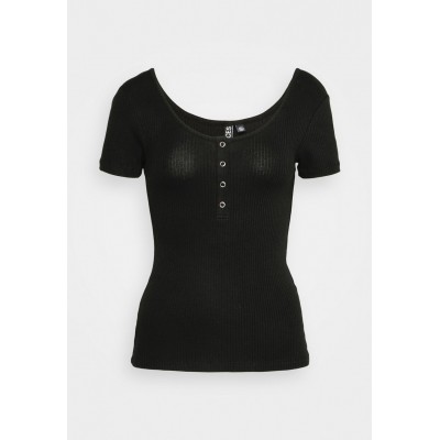 Kobiety T_SHIRT_TOP | Pieces Petite PCKITTE - T-shirt basic - black/czarny - UO29419