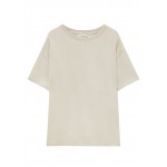 Kobiety T SHIRT TOP | PULL&BEAR BASIC - T-shirt basic - beige/beżowy - BL07146