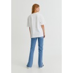 Kobiety T SHIRT TOP | PULL&BEAR BASIC - T-shirt basic - white/biały - KC40376