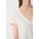 Kobiety T SHIRT TOP | QS by s.Oliver T-shirt basic - 0ff-white/mleczny - SS61876