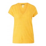 Kobiety T SHIRT TOP | QS by s.Oliver T-shirt basic - yellow/żółty - DB52373
