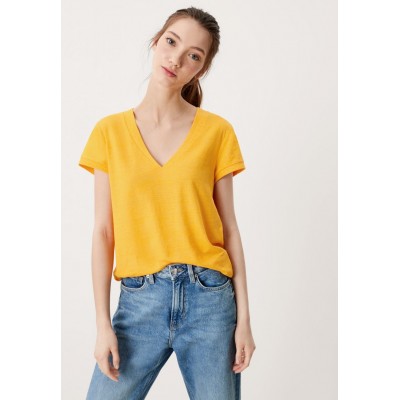 Kobiety T_SHIRT_TOP | QS by s.Oliver T-shirt basic - yellow/żółty - DB52373